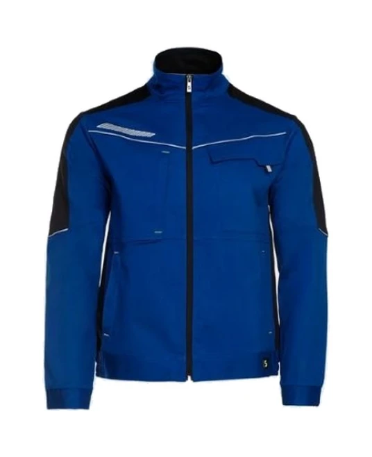 Jacheta de lucru stretch bumbac si elastan, 270g/m2, albastru-negru