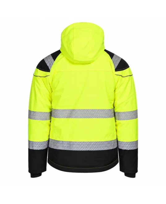 Jacheta softshell de iarna HiVis, galben-negru