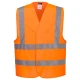 Vesta HiVis cu 4 benzi reflectorizante, portocaliu