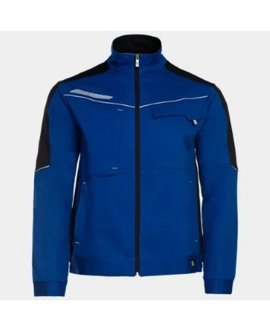 Jacheta de lucru bumbac si elastan, 270g/m2, albastru-negru