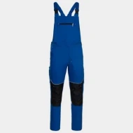 Salopeta cu pieptar bumbac si elastan, 270g/m2, albastru-negru