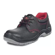 Pantofi de protecție S1 cu bombeu metalic, talpă PU/PU