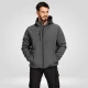Jacheta softshell de iarna cu gluga, gri