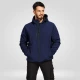 Jacheta softshell de iarna cu gluga, bleumarin