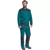 Jacheta de lucru Carl, tercot 235g/mp, verde / negru Jacheta de lucru Carl, tercot 235g/mp, verde / negru