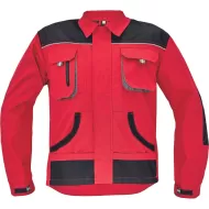 Jacheta de lucru Carl, tercot 235g/mp, rosu / negru Jacheta de lucru Carl, tercot 235g/mp, rosu / negru