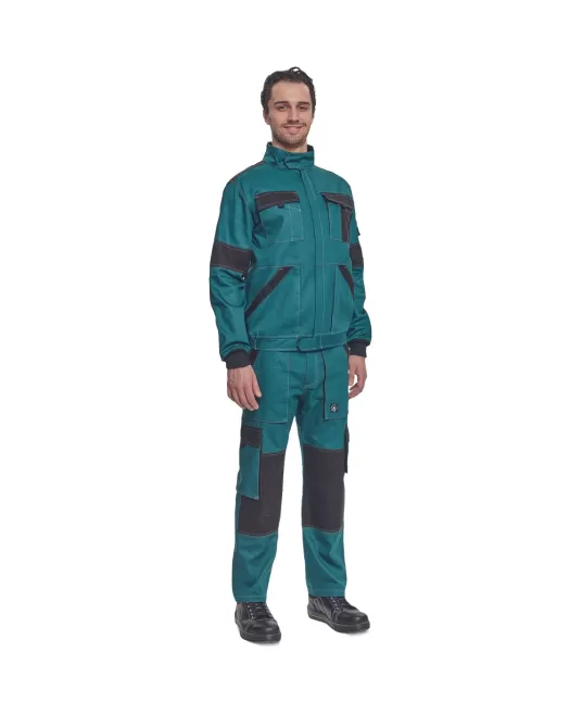Jacheta de lucru vara Max, bumbac 200g/mp, verde / negru Jacheta de lucru vara Max, bumbac 200g/mp, verde / negru