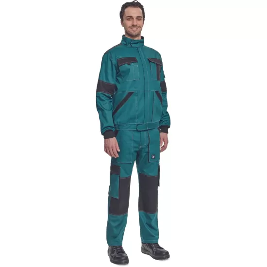 Jacheta de lucru vara Max, bumbac 200g/mp, verde / negru Jacheta de lucru vara Max, bumbac 200g/mp, verde / negru