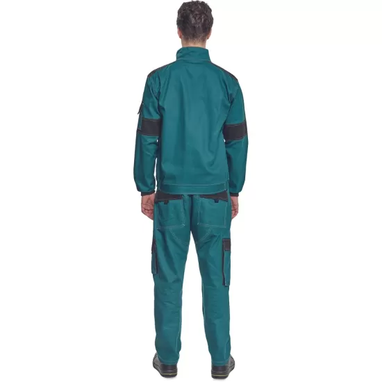 Jacheta de lucru vara Max, bumbac 200g/mp, verde / negru Jacheta de lucru vara Max, bumbac 200g/mp, verde / negru