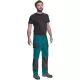 Pantaloni de lucru Carl, tercot 235g/mp, verde / negru Pantaloni de lucru Carl, tercot 235g/mp, verde / negru