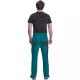 Pantaloni de lucru Carl, tercot 235g/mp, verde / negru Pantaloni de lucru Carl, tercot 235g/mp, verde / negru