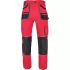 Pantaloni de lucru Carl, tercot 235g/mp, rosu / negru