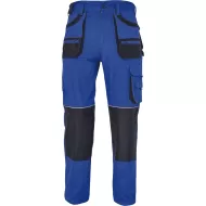 Pantaloni de lucru Carl, tercot 235g/mp, albastru royal / negru Pantaloni de lucru Carl, tercot 235g/mp, albastru royal / negru