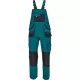 Salopeta cu pieptar Carl, tercot 235g/mp, verde / negru