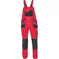 Salopeta cu pieptar Carl, tercot 235g/mp, rosu / negru Salopeta cu pieptar Carl, tercot 235g/mp, rosu / negru