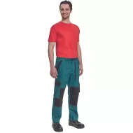 Pantaloni de lucru vara Max , bumbac 200g/mp, verde / negru