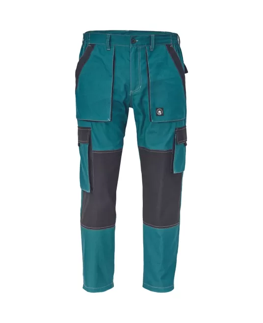 Pantaloni de lucru vara Max , bumbac 200g/mp, verde / negru Pantaloni de lucru vara Max , bumbac 200g/mp, verde / negru