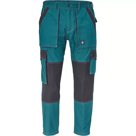 Pantaloni de lucru vara Max , bumbac 200g/mp, verde / negru Pantaloni de lucru vara Max , bumbac 200g/mp, verde / negru