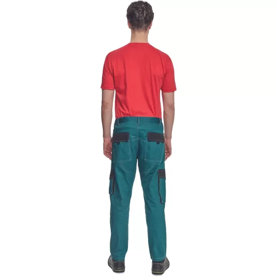 Pantaloni de lucru vara Max , bumbac 200g/mp, verde / negru Pantaloni de lucru vara Max , bumbac 200g/mp, verde / negru
