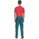 Pantaloni de lucru vara Max , bumbac 200g/mp, verde / negru Pantaloni de lucru vara Max , bumbac 200g/mp, verde / negru
