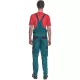Salopeta de lucru vara Max, bumbac 200g/mp, verde negru Salopeta de lucru vara Max, bumbac 200g/mp, verde negru
