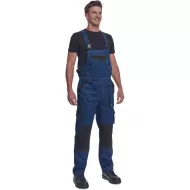 Salopeta de lucru vara Max,  bumbac 200g/mp, bleumarin / antracit 