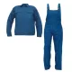 Costum de lucru (salopeta cu pieptar + jacheta), bumbac 240g/m2 Albastru Costum de lucru (salopeta cu pieptar + jacheta), bumbac 240g/m2 Albastru