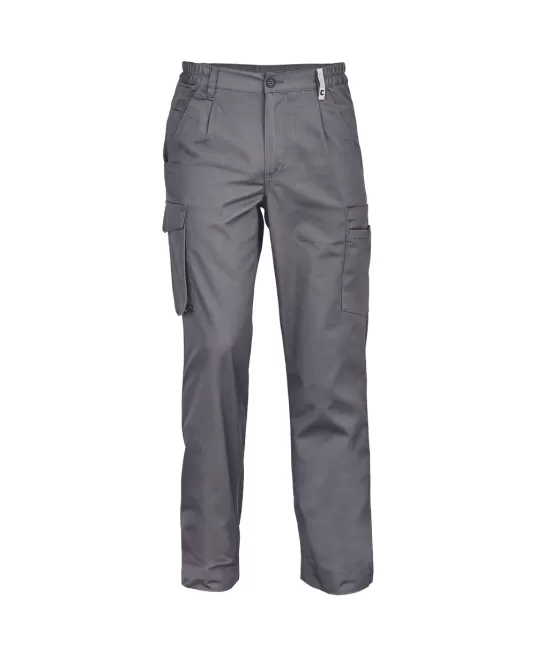 Pantaloni de lucru subtiri Alzira, tercot 195/m2, gri Pantaloni de lucru subtiri Alzira, tercot 195/m2, gri