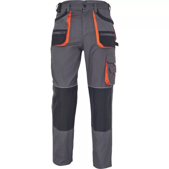 Pantaloni de lucru bumbac, Hans, 235g/mp, gri / gri antracit Pantaloni de lucru bumbac, Hans, 235g/mp, gri / gri antracit