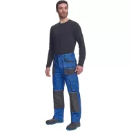 Pantaloni de lucru bumbac, Hans, 235g/mp, albastru / gri antracit Pantaloni de lucru bumbac, Hans, 235g/mp, albastru / gri antracit