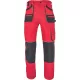 Pantaloni de lucru bumbac, Hans, 235g/mp, rosu / gri antracit Pantaloni de lucru bumbac, Hans, 235g/mp, rosu / gri antracit