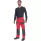 Pantaloni de lucru bumbac, Hans, 235g/mp, rosu / gri antracit Pantaloni de lucru bumbac, Hans, 235g/mp, rosu / gri antracit