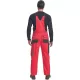 Salopeta cu pieptar Carl, tercot 235g/mp, rosu / negru Salopeta cu pieptar Carl, tercot 235g/mp, rosu / negru