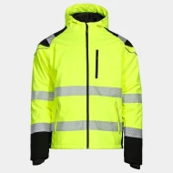 Jacheta softshell de iarna HiVis, galben-negru