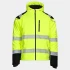Jacheta softshell de iarna HiVis, galben-negru