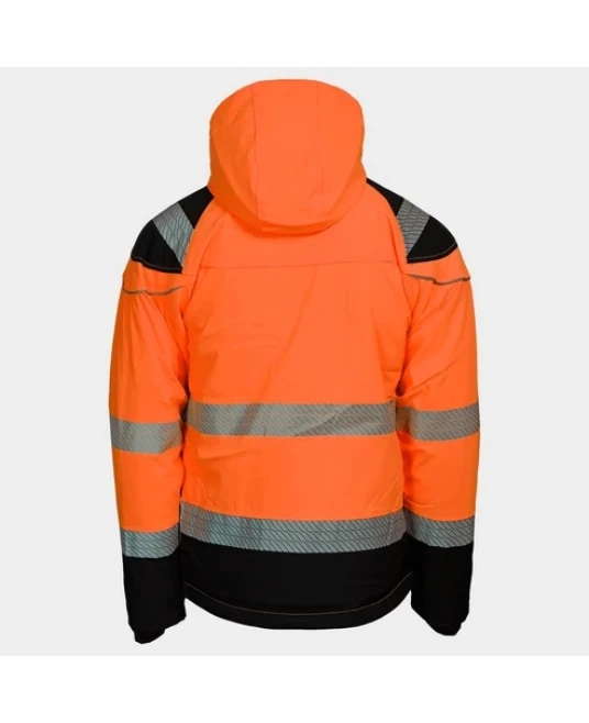Jacheta softshell de iarna HiVis, portocaliu-negru