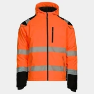 Jacheta softshell de iarna HiVis, portocaliu-negru