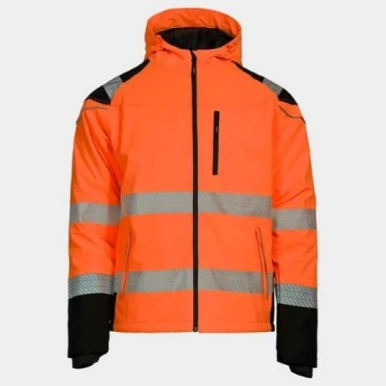 Jacheta softshell de iarna HiVis, portocaliu-negru