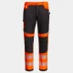 Pantaloni softshell HiVis hidrofug, portocaliu-negru