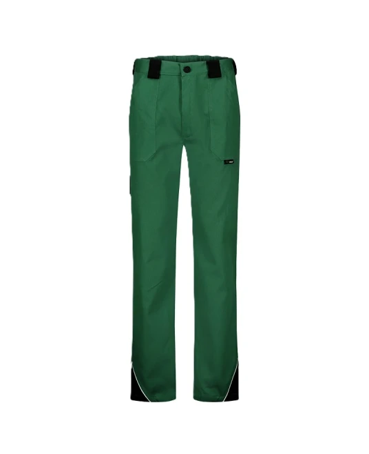 Pantaloni Ares bumbac, 240g/m2, verde cu negru