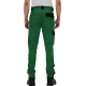 Pantaloni Ares bumbac, 240g/m2, verde cu negru