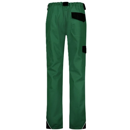 Pantaloni Ares bumbac, 240g/m2, verde cu negru