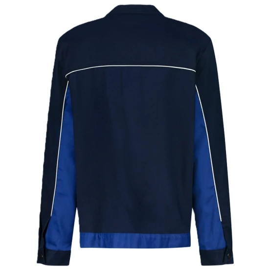 Jacheta de lucru Ares bumbac, 240g/m2, bleumarin si albastru