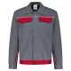 Jacheta de lucru Ares bumbac, 240g/m2, gri-rosu