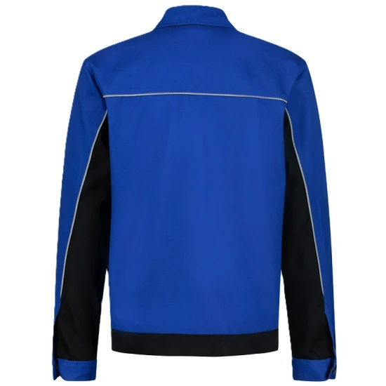 Jacheta de lucru Ares bumbac, 240g/m2,  albastru cu negru