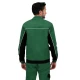 Jacheta de lucru Ares bumbac, 240g/m2, verde cu negru