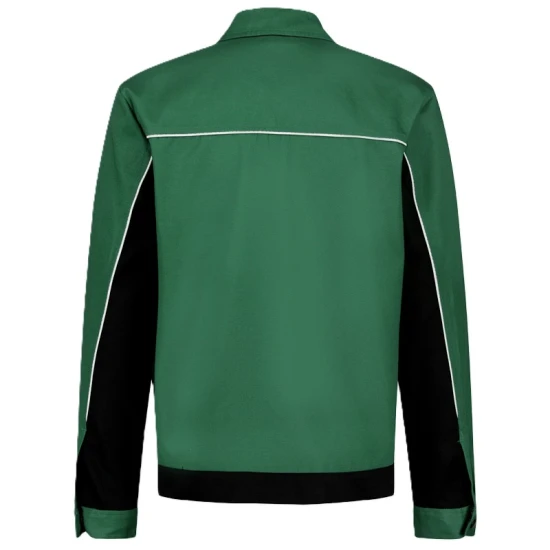 Jacheta de lucru Ares bumbac, 240g/m2, verde cu negru