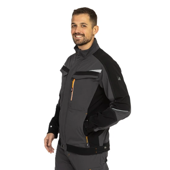 Jacheta de lucru premium stretch Vektor, 10% elastan, gri
