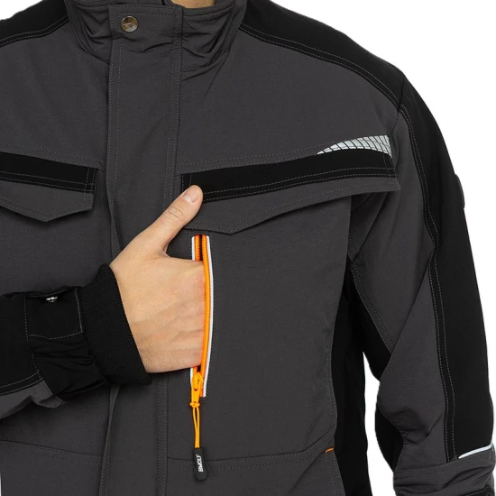 Jacheta de lucru premium stretch Vektor, 10% elastan, gri