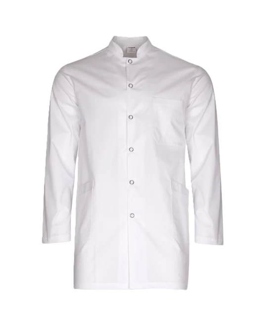 Halat medical stretch barbati, inchidere cu capse Halat medical stretch barbati, inchidere cu capse